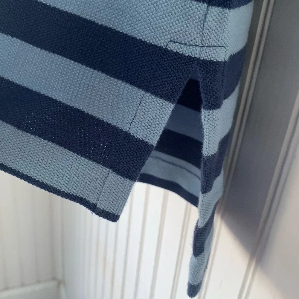 Polo by Ralph Lauren (XL) (NWT) Blue Stripe w/yellow embroidered Polo Horse - Picture 7 of 9